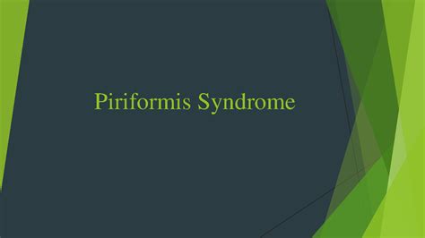Piriformis syndrome - Densities, pathophysiology, symptoms, medical and ...