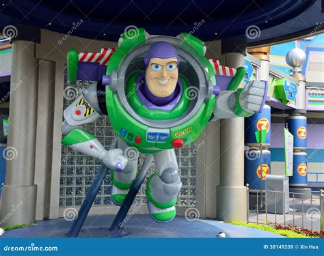 Buzz Lightyear Statue, Disney Cartoon Character Editorial Stock Image ...