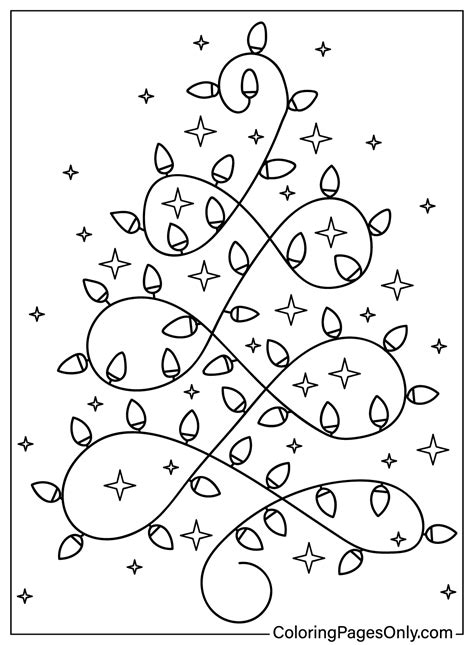 Christmas Lights Coloring Pages [2025]
