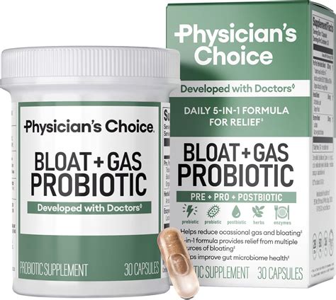 Amazon.com: Physician's CHOICE Bloat & Gas Probiotic 5-in-1 Proactive ...