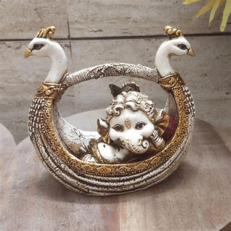 Set of 10 ,Cute Ganesha in Peacock Cradle for Gifting this Diwali -PRI ...