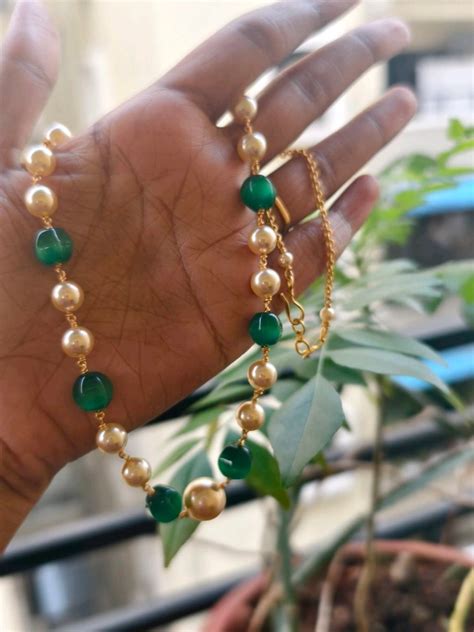 Handmade Chain With Swarovski Monalisa Cutting Bead