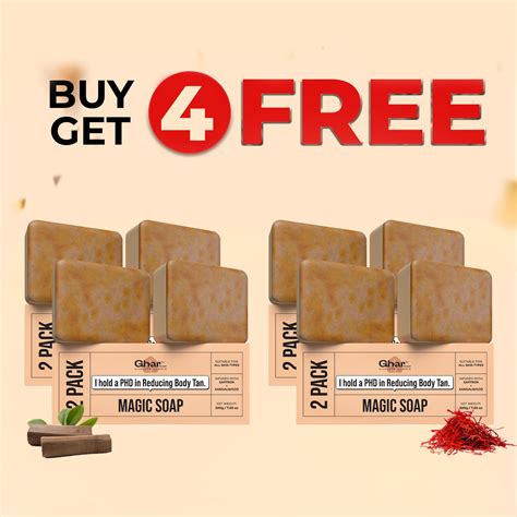 Detan Soap Combo - Buy 2 get 2 free De Tan soaps Online – GHAR SOAPS