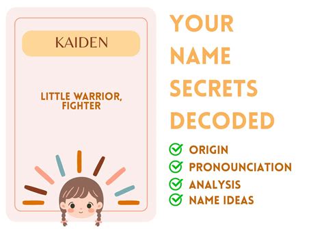 Kaiden - Girl Name Meaning and Pronunciation