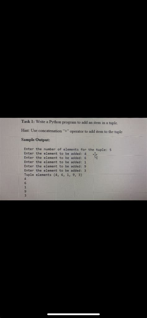 Image result for Write a Python Program to Add Item in a Tuple