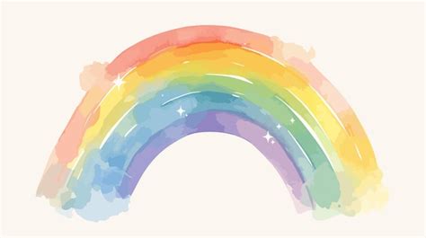 Vibrant rainbow watercolor illustration vector design | Premium AI ...