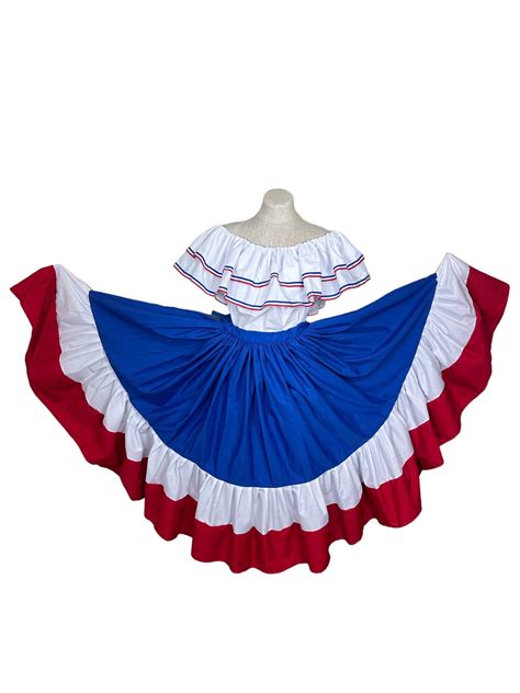 Dominican Republic Traditional Dress - Wide