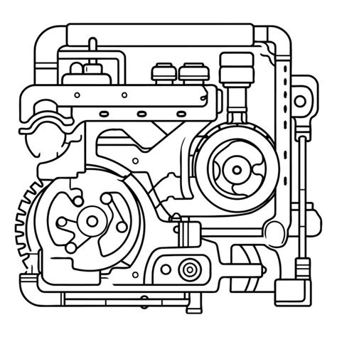 Image result for How to Draw Engine
