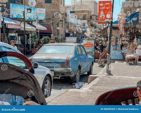 City of Sidon in Lebanon. Sidon Sea - Saida Corniche and Building and ...
