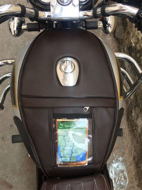 Sahara Seats Leather Single Zip Mobile Tank Cover Compatible with Motor ...