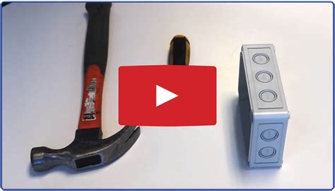 Image result for Remove Knockout Electrical Box