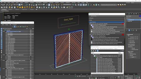 3D model Folding Automatic Garage Door Rigged for Maya | 3D Molier ...