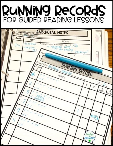 Image result for Running Record Example Guided Reading
