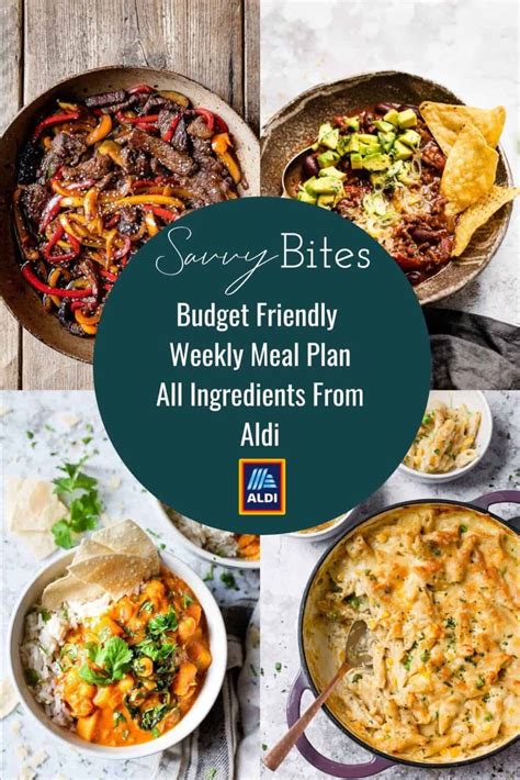 The Best 7 Day Aldi Meal Plan- Free Shopping list - Savvy Bites