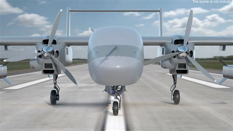 Twin-Boom Unmanned Combat Aerial Vehicle Rigged 3D Model $129 - .max ...