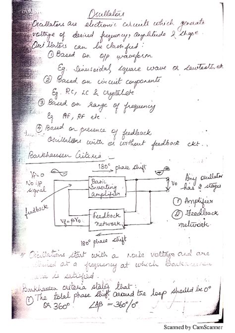 Oscillators: Types, Design, and Applications (Course Code: 28-42) - Studocu