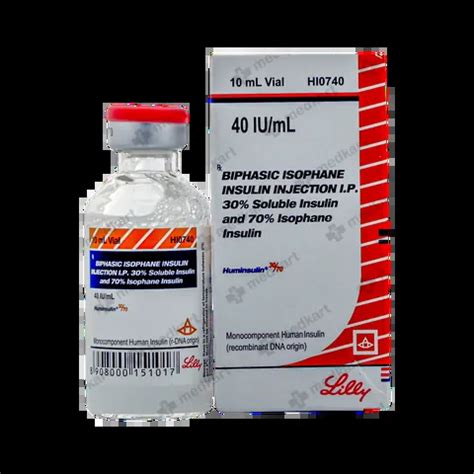 MIXTARD 30/70 40IU VIAL 10 ML : View Price, Combination and ...