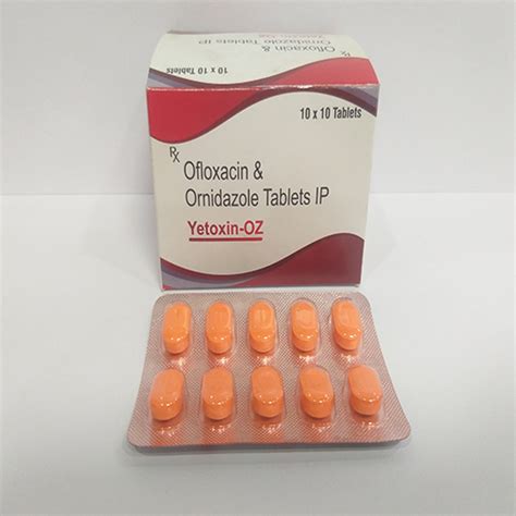 Yetoxin OZ - Ofloxacin & Ornidazole Tablets IP - Healthtree Pharma ...