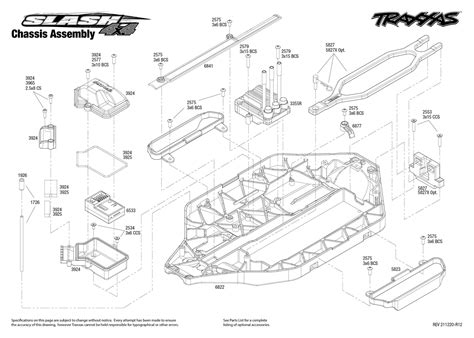 Traxxas Slash 4x4 VXL Parts Exploded View (68068-4) — Adventure Hobbies & Toys