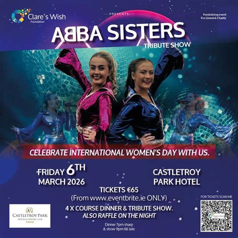 ABBA Sisters Tribute Show, Castletroy Park Hotel, Limerick, 6 March ...