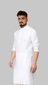 The Fashion Outlets Men Solid A-line Kurta - Buy The Fashion Outlets ...