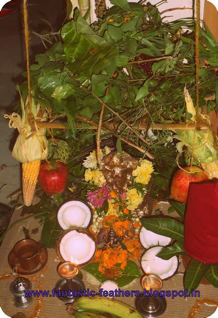 Fantastic Feathers: Vinayaka Chavithi Celebrations - in Andhra style