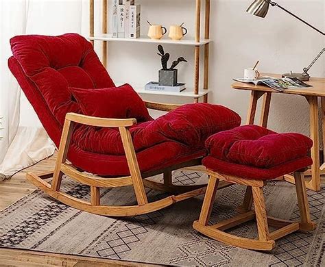 Lucky Wood Store Wooden Rocking Chair/Relax Chair for Adults for Office ...