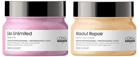L’Oréal Professionnel Liss Unlimited Hair Mask, Serie Expert, 250gm & L ...