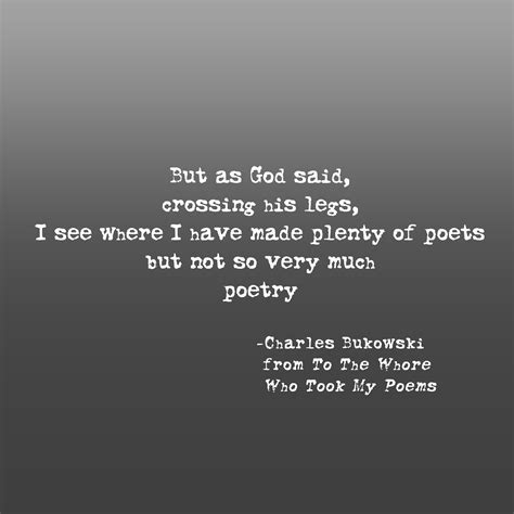 Poetry vs. Poets by Charles Bukowski