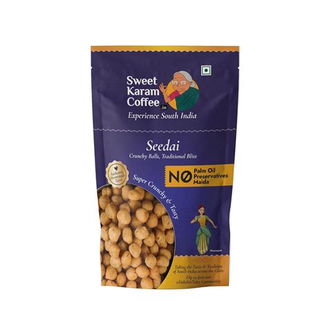 Sweet Karam Coffee Seedai | Rice Ball Snack | 95 grams | Ready To Eat ...