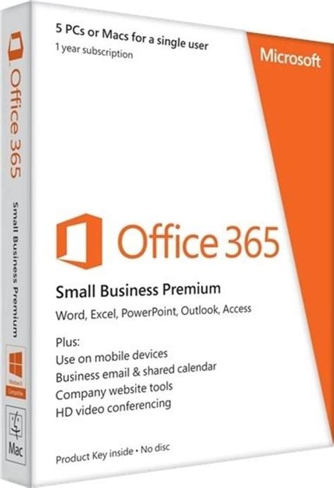 Microsoft Office 365 Small Business Premium (Product Key Card) (No DVD ...