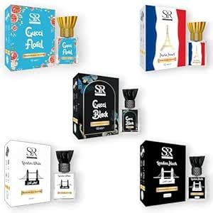 SR Perfumes French Collection Attar Set – Arabic & French Non-Alcoholic ...