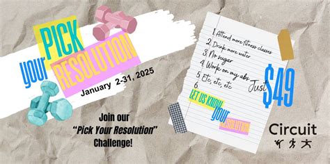 Circuit Fitness - Pick your Resolution Challenge! Jan. 2-31, Circuit ...