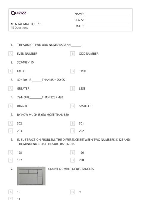50+ Squares worksheets for 2nd Class on Quizizz | Free & Printable