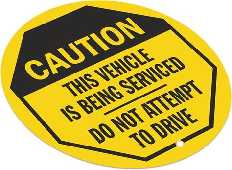 SmartSign Caution - This Vehicle is Being Serviced, India | Ubuy