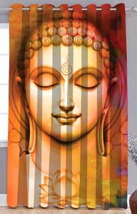 Grey 274 cm (9 ft) Polyester Long Door Curtain Single Curtain - Buy ...