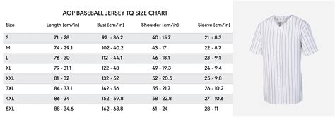 Wilson Baseball Jersey Size Chart at Lara Bunton blog
