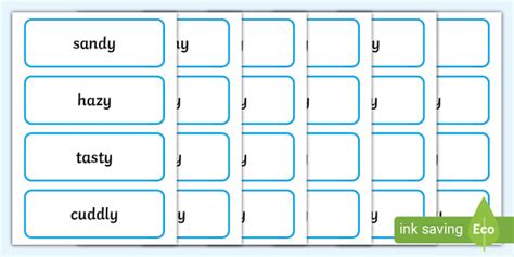 Words Ending in 'y' Suffix Word Cards - KS1 (teacher made)