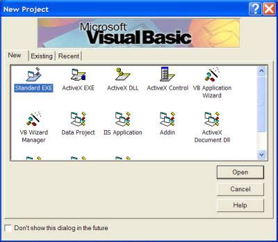 Image result for Visual Basic Open