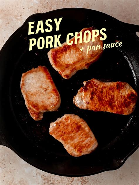 Easy Pork Chops + Pan Sauce | Gallery posted by Brit Kapustina | Lemon8
