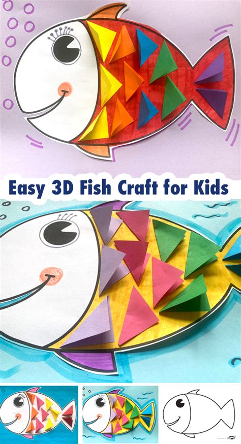 Image result for 3D Fish Craft