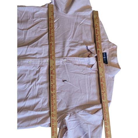 Polo Ralph Lauren Classic Fit Striped Pink And White... - Depop