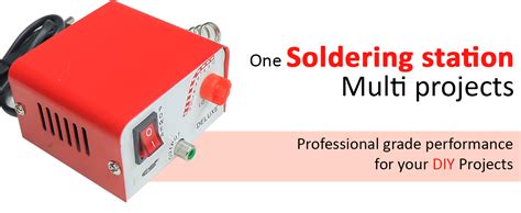 Electronic Spices Metal base 12watt Micro soldering iron station with ...