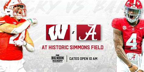 Bucky vs. Bama at Historic Simmons Field, 7817 Sheridan Rd, Kenosha, WI ...