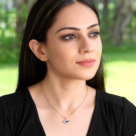 Gold Plated Evil Eye Necklace – ITZZEL