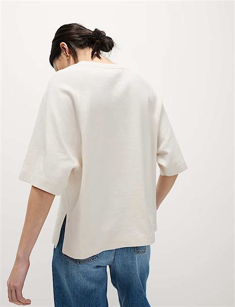 Buy Pure Cotton Relaxed Boxy T-Shirt at Marks & Spencer
