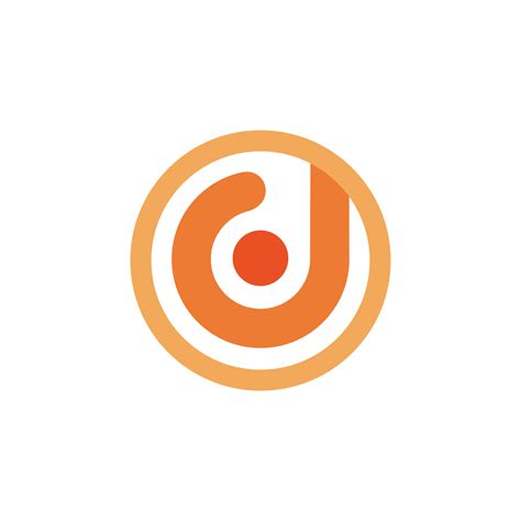 circle letter d line logo design 11150840 Vector Art at Vecteezy