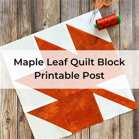 Image result for Maple Leaf Quilt Block Tutorial