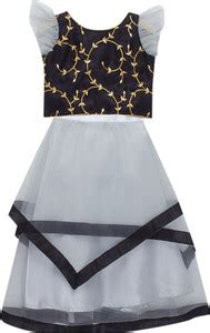 Hopscotch Girls Lehenga Choli Ethnic Wear Solid Lehenga Choli Price in ...