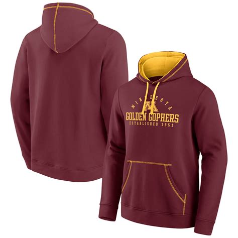 Men's Fanatics Maroon Minnesota Golden Gophers Toppler Fleece Pullover ...